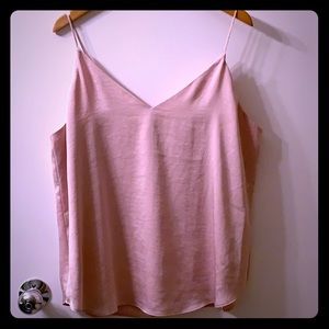 Express Blush satin tank top